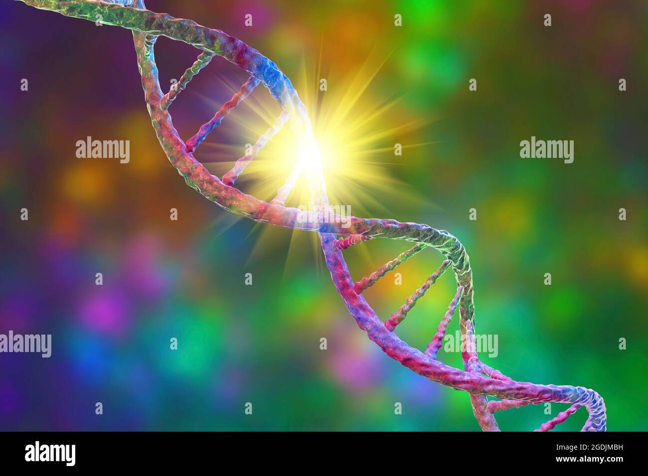Genetic mutation, conceptual illustration Stock Photo