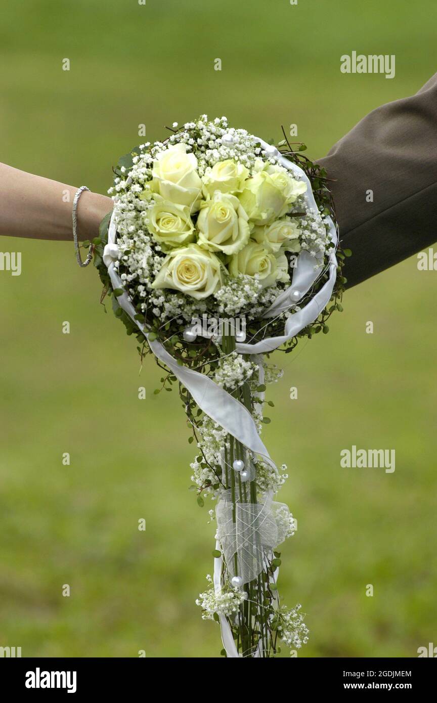 wedding bouquet, Germany Stock Photo
