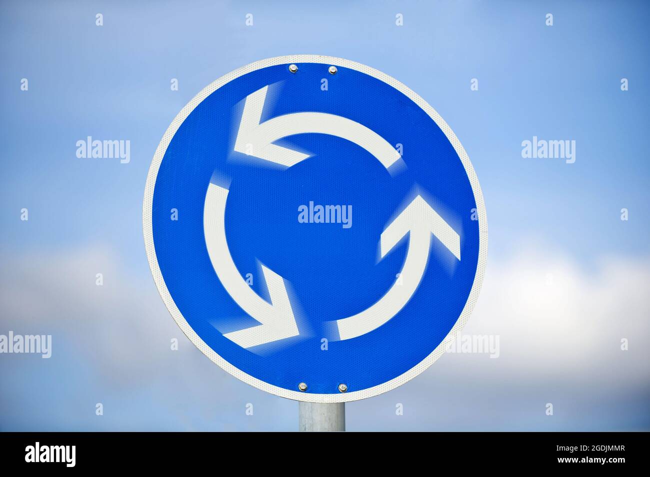 roundabout sign , Germany Stock Photo Alamy