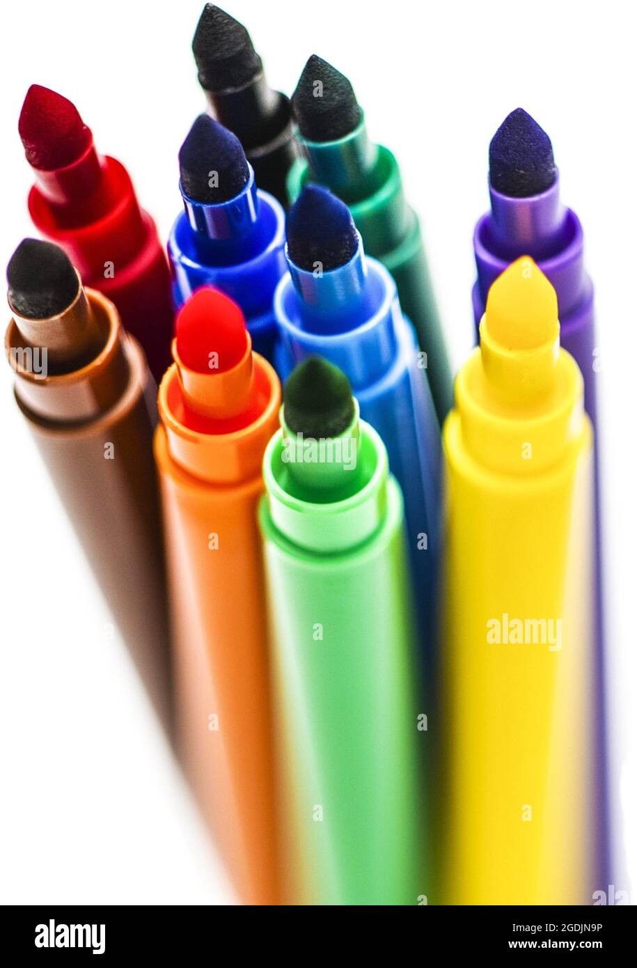 colorful felt-tip pens Stock Photo - Alamy