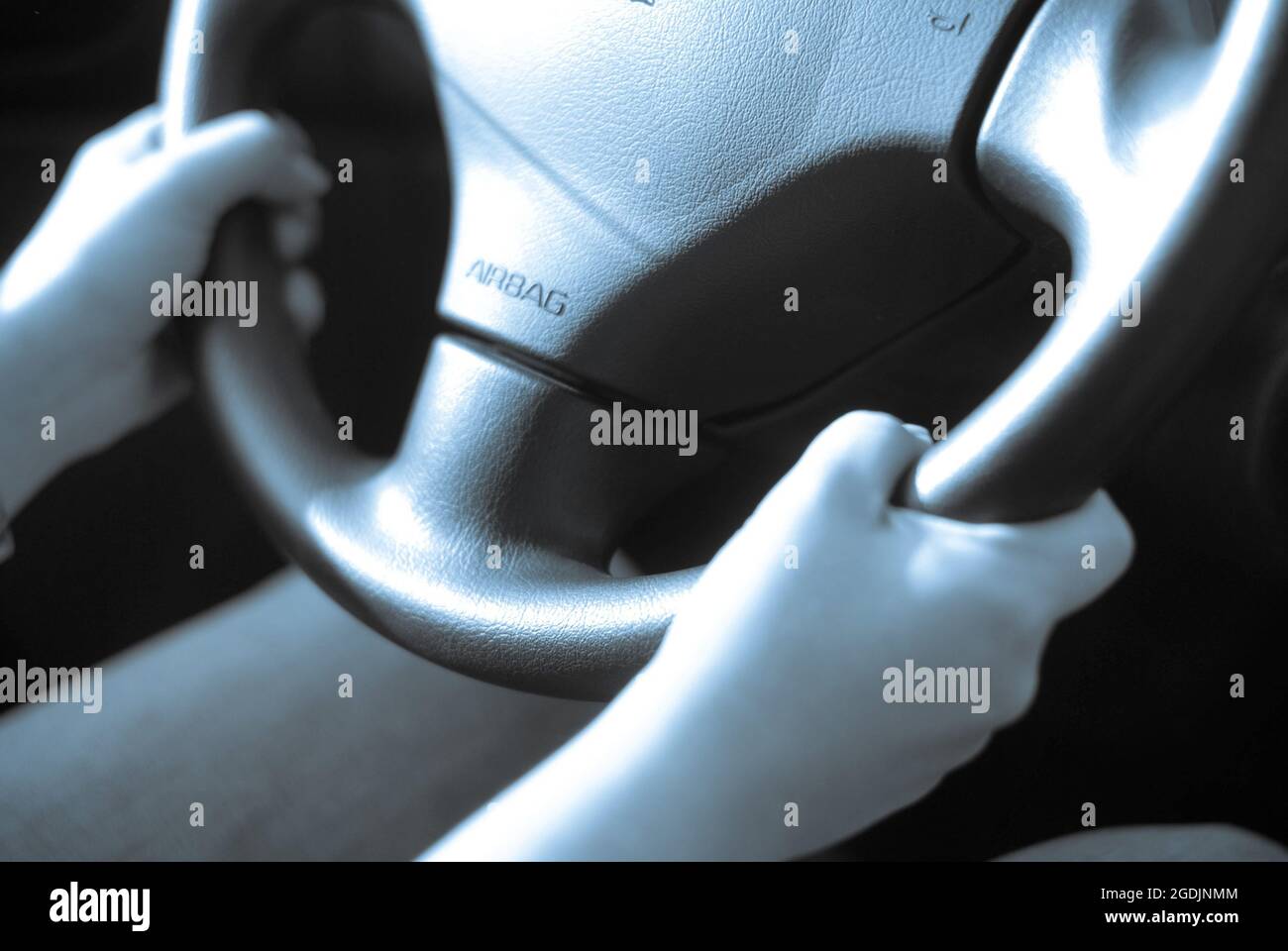 steering wheel with airbag, Germany Stock Photo Alamy