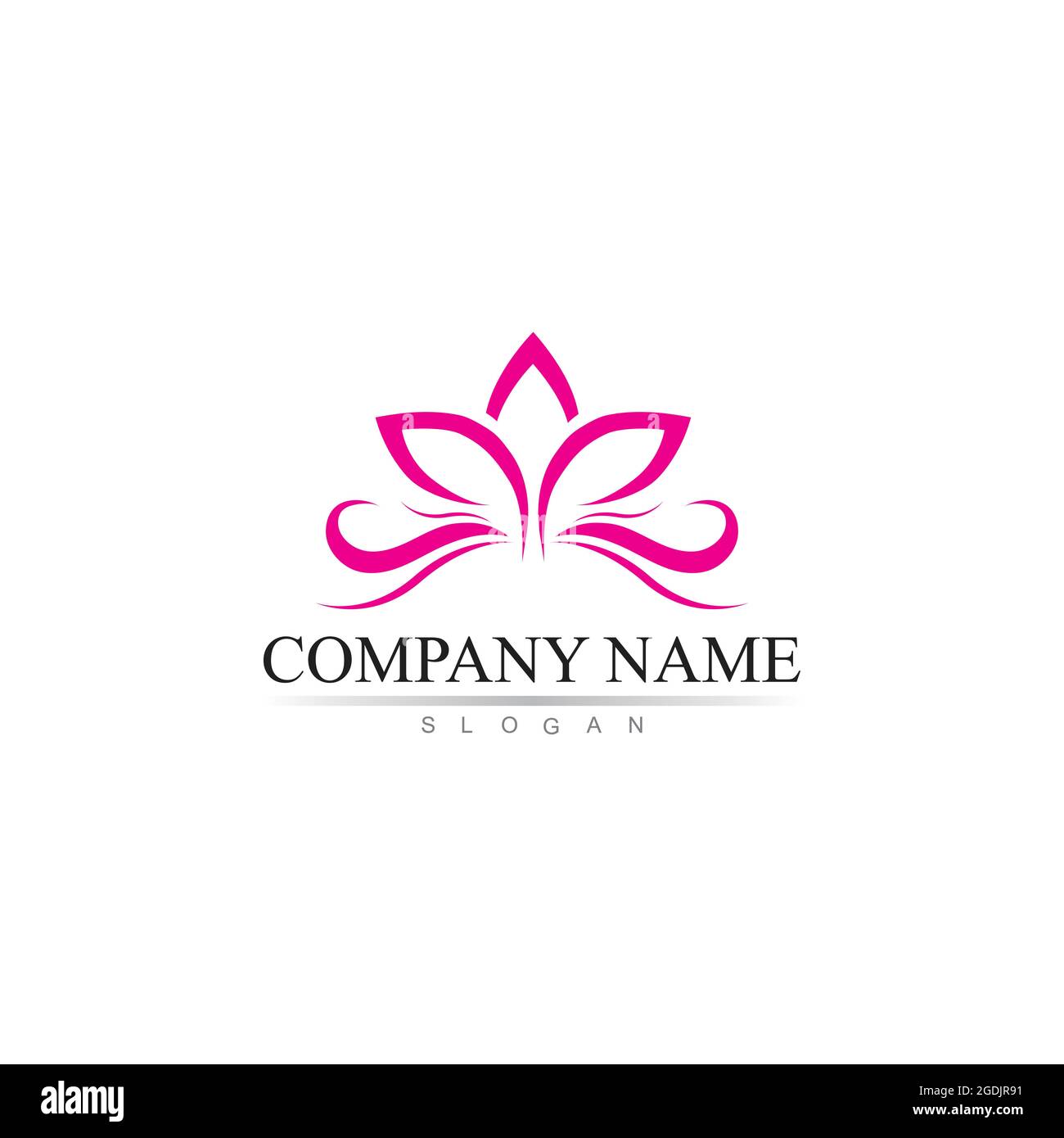 Beauty Vector lotus flowers design logo Template icon Stock Vector ...
