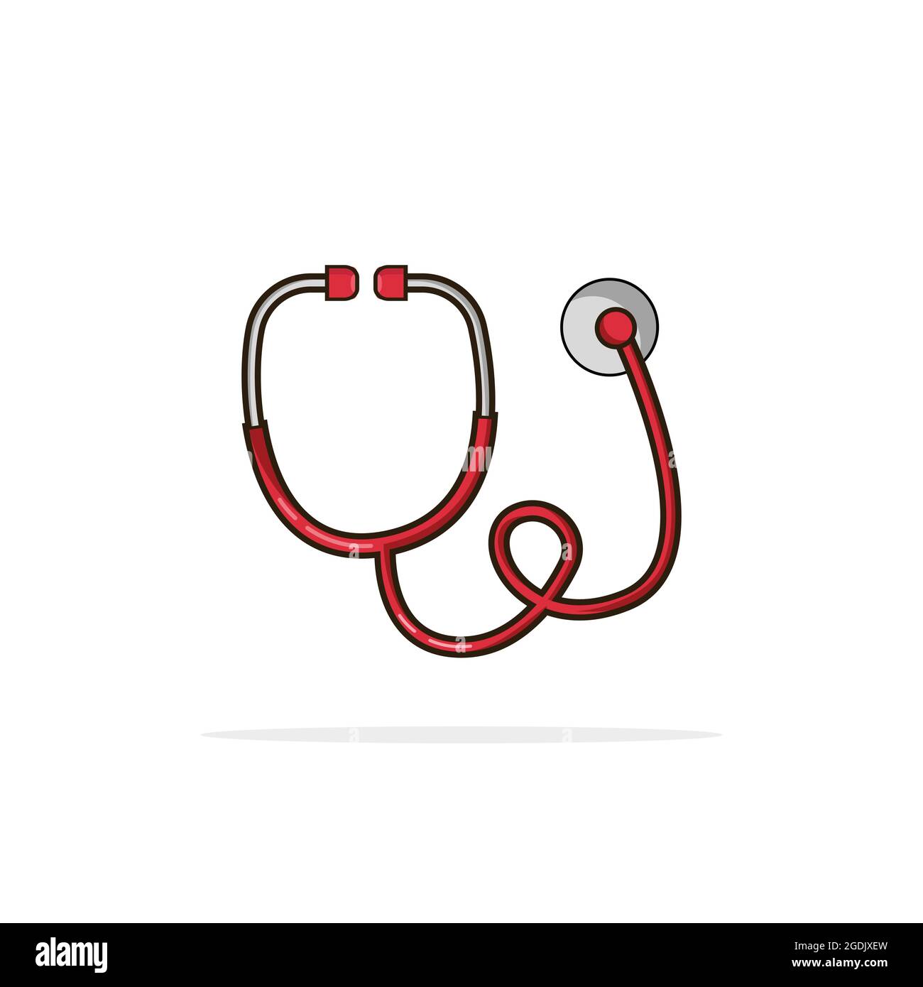 Stethoscope illustration simple style, Stethoscope icon, Stethoscope