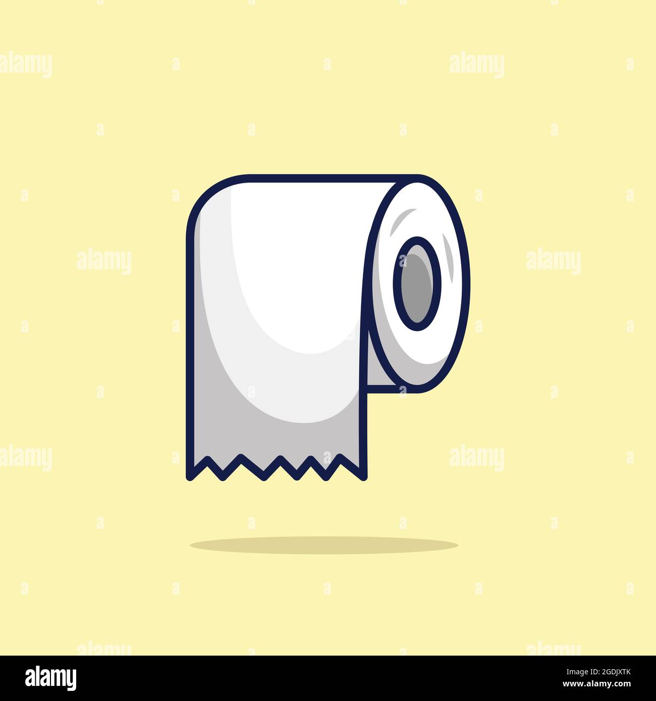 toilet tissue modern style illustration vector image, toilet tissue