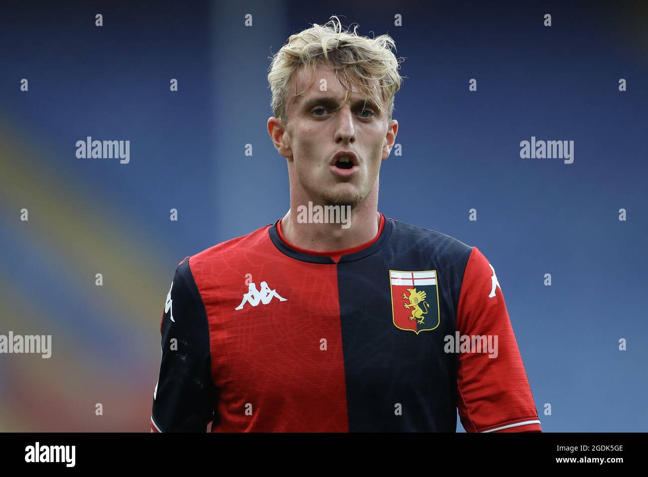 Genoa, Italy. 13 August 2021. Nicolo Rovella of Genoa CFC in