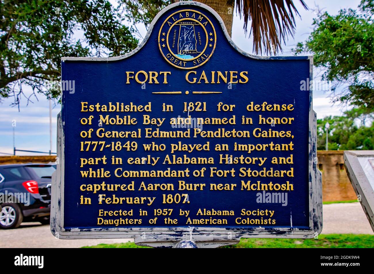 Fort gaines historic marker hires stock photography and images Alamy