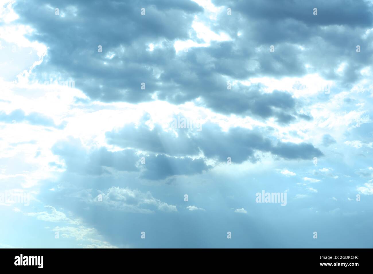 Blue sky background with clouds Stock Photo - Alamy