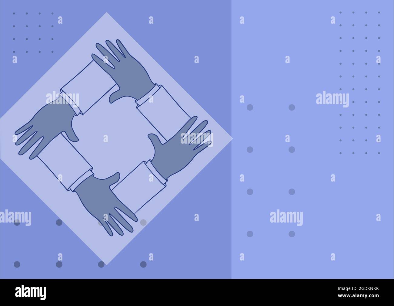 Four Hands Drawing Holding Arm Together Showing Connection Symbol