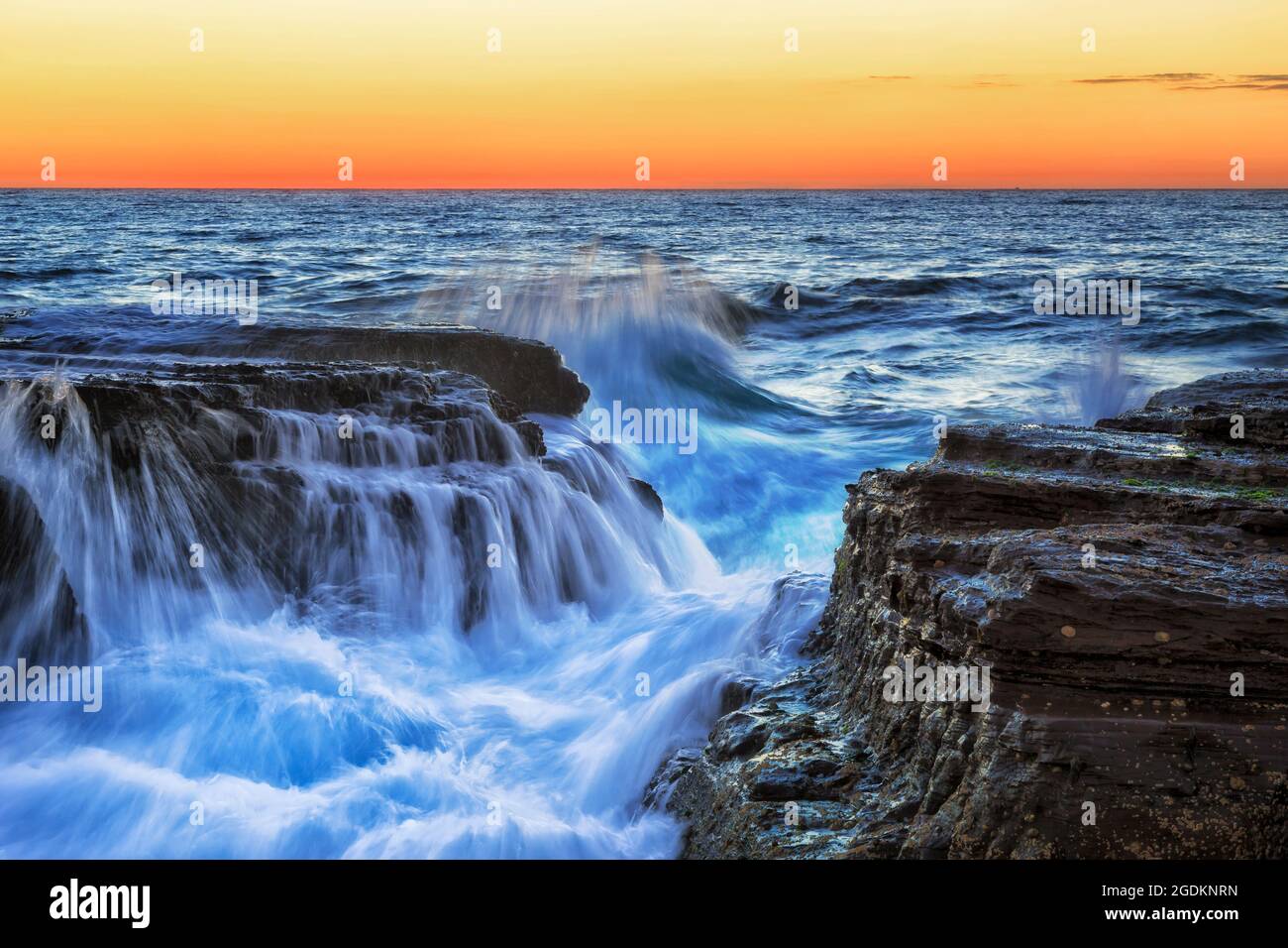 Beach erosion wave hi-res stock photography and images - Alamy
