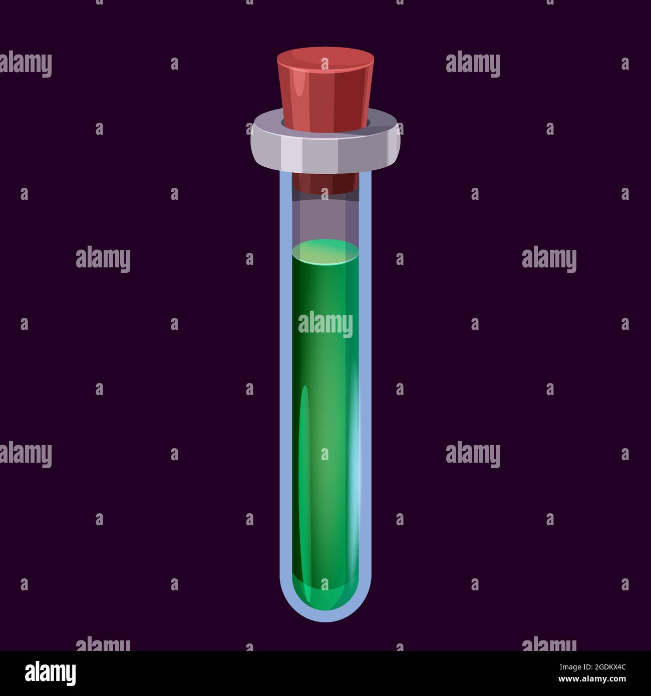 Bottle liquid potion magic elixir colorful . Game icon GUI for app games user interface. Vector illstration isolated cartoon style Stock Vector