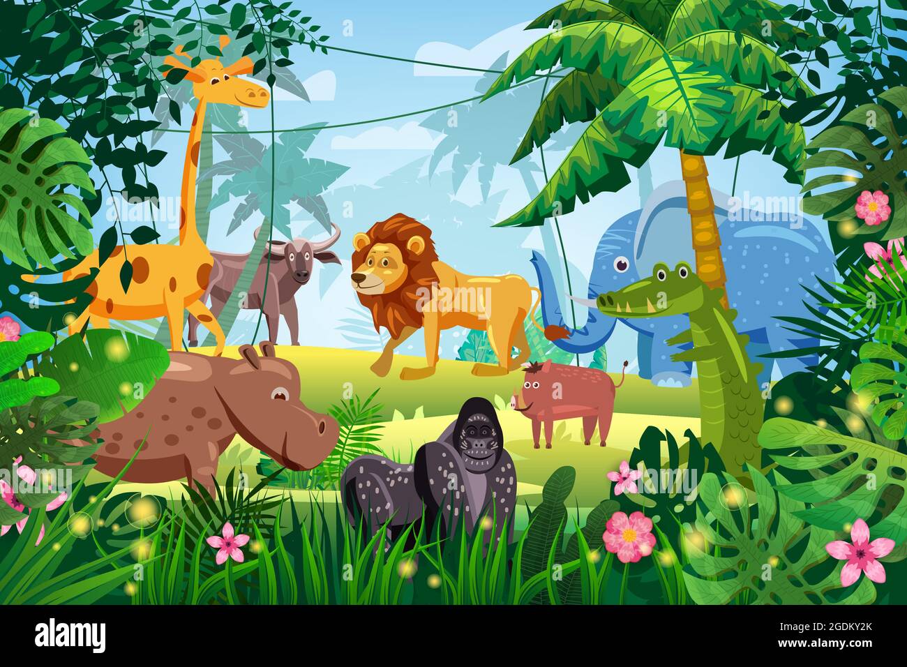 Jungle Animals Set Stock Illustrations – 12,607 Jungle Animals Set Stock  Illustrations, Vectors & Clipart - Dreamstime