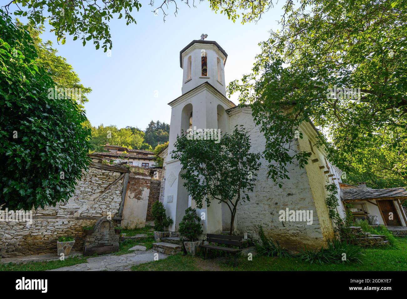 Leshten, Bulgaria. St. Paraskeva church in village of Leshten Stock Photo