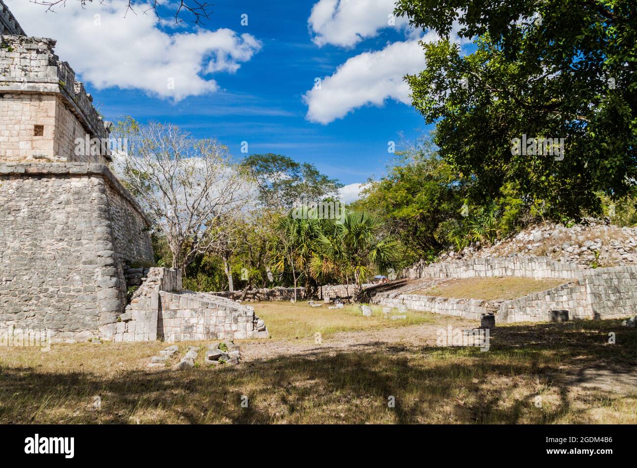 Ball game court in the Mayan archeological site Chichen Itza Mexico