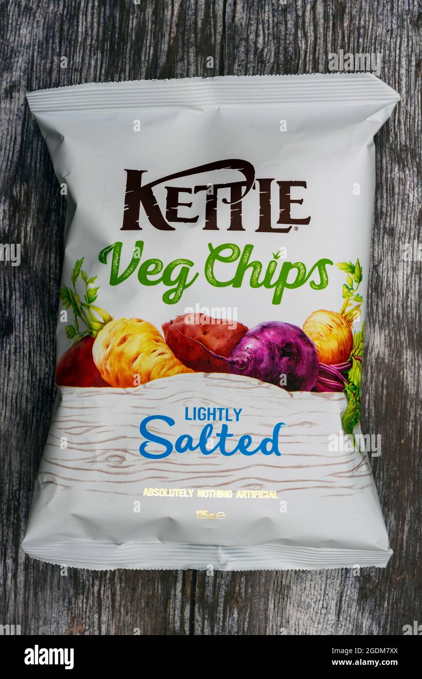 Kettle Veg Chips Stock Photo