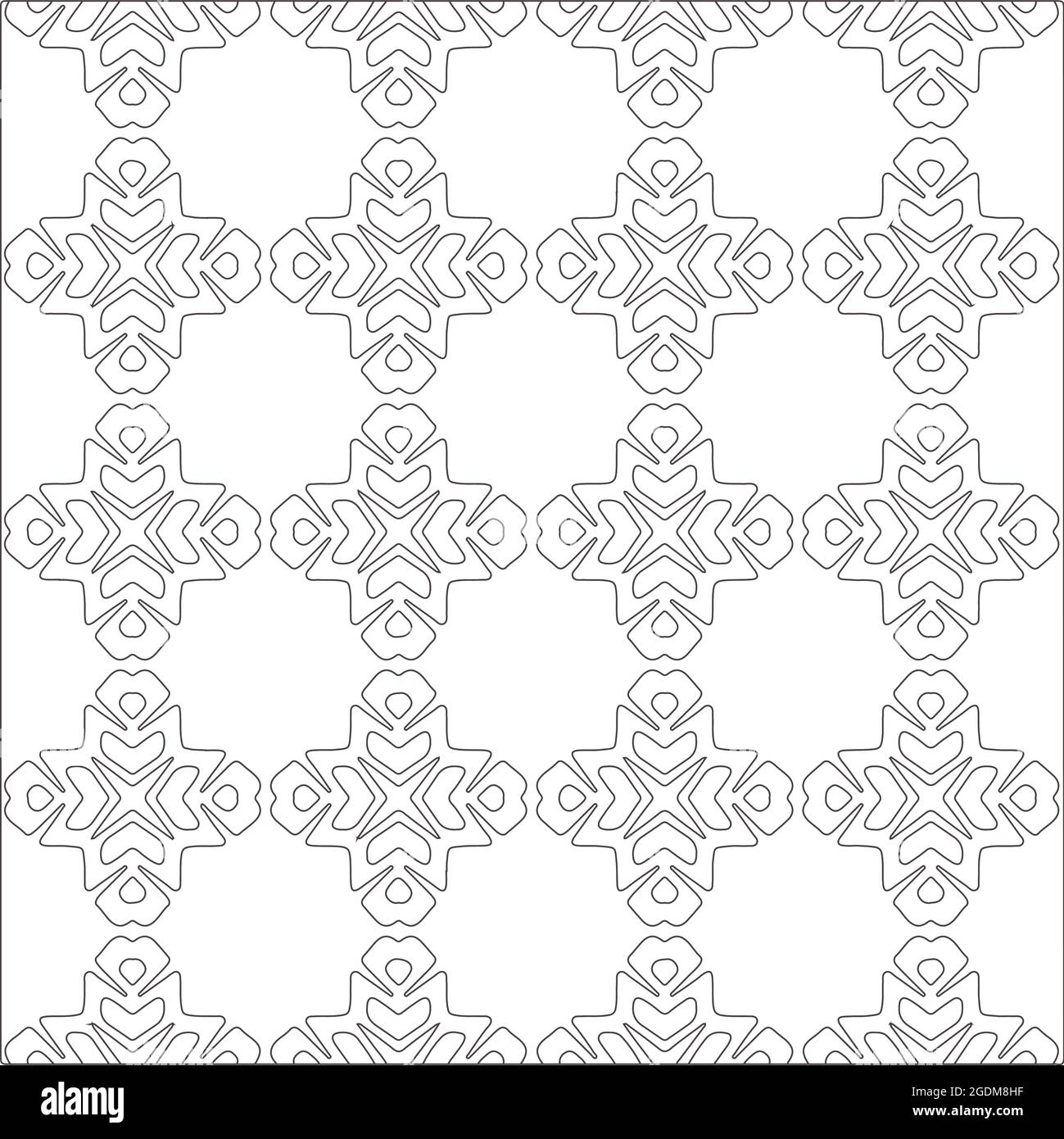 Vector pattern with symmetrical elements . Repeating geometric tiles ...