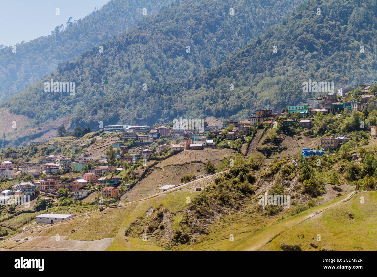 San Mateo Ixtatan village, Guatemala Stock Photo