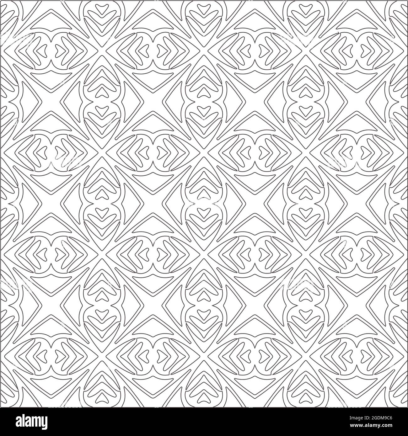 Vector pattern with symmetrical elements . Repeating geometric tiles ...