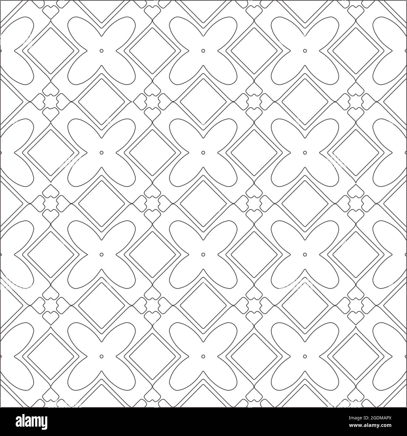 Vector pattern with symmetrical elements . Repeating geometric tiles ...