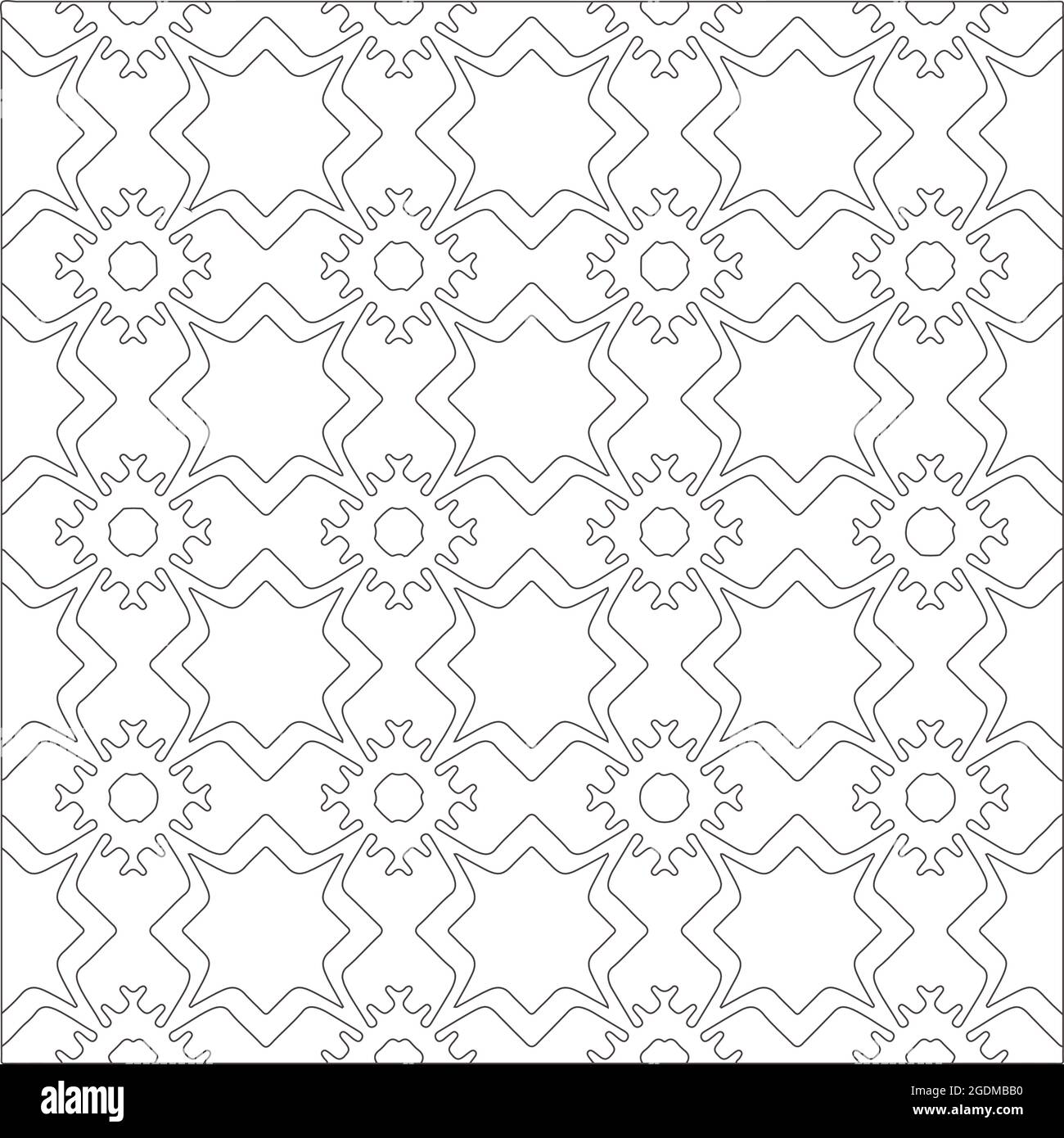 Vector pattern with symmetrical elements . Repeating geometric tiles ...