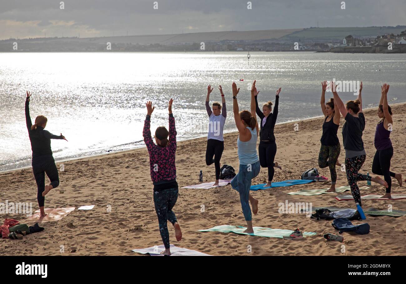 Portobello, Edinburgh, Scotland, UK weather. 14th August 2021. Cloudy