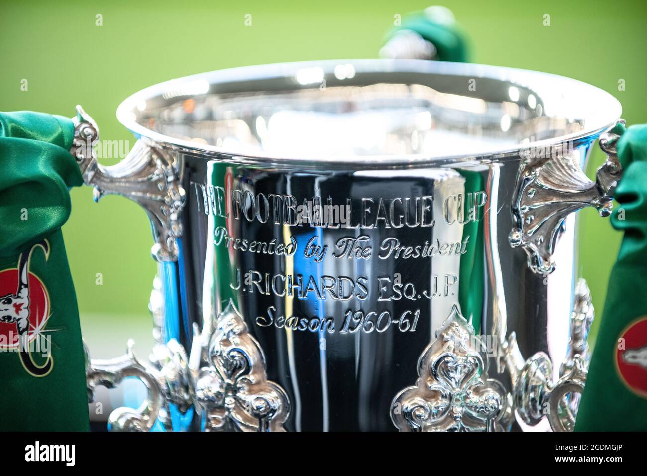 Close up of Carabao Cup trophy Stock Photo