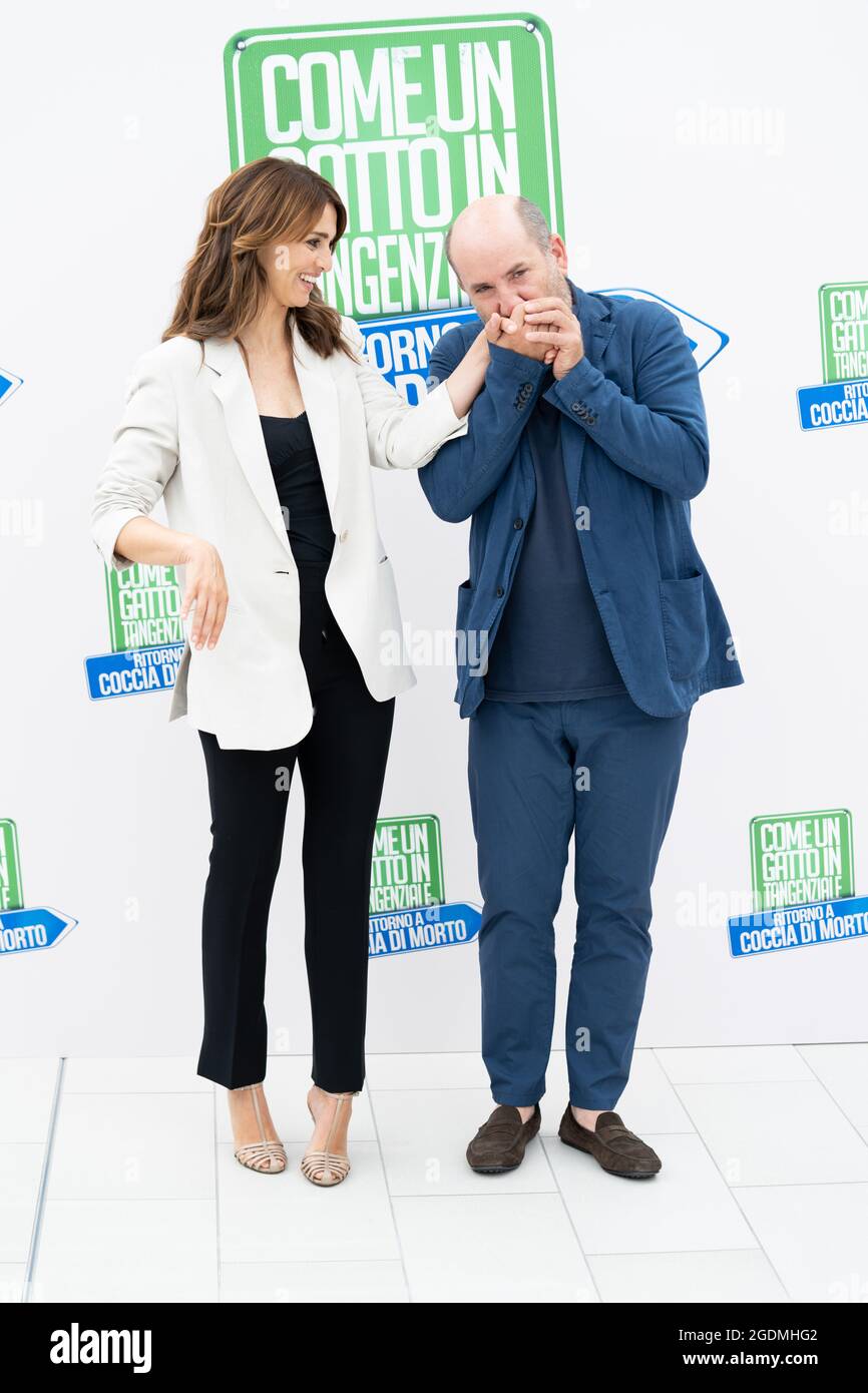 Roma, Italy, Aug 14 2021, Paola Cortellesi and Antonio Albanese attends