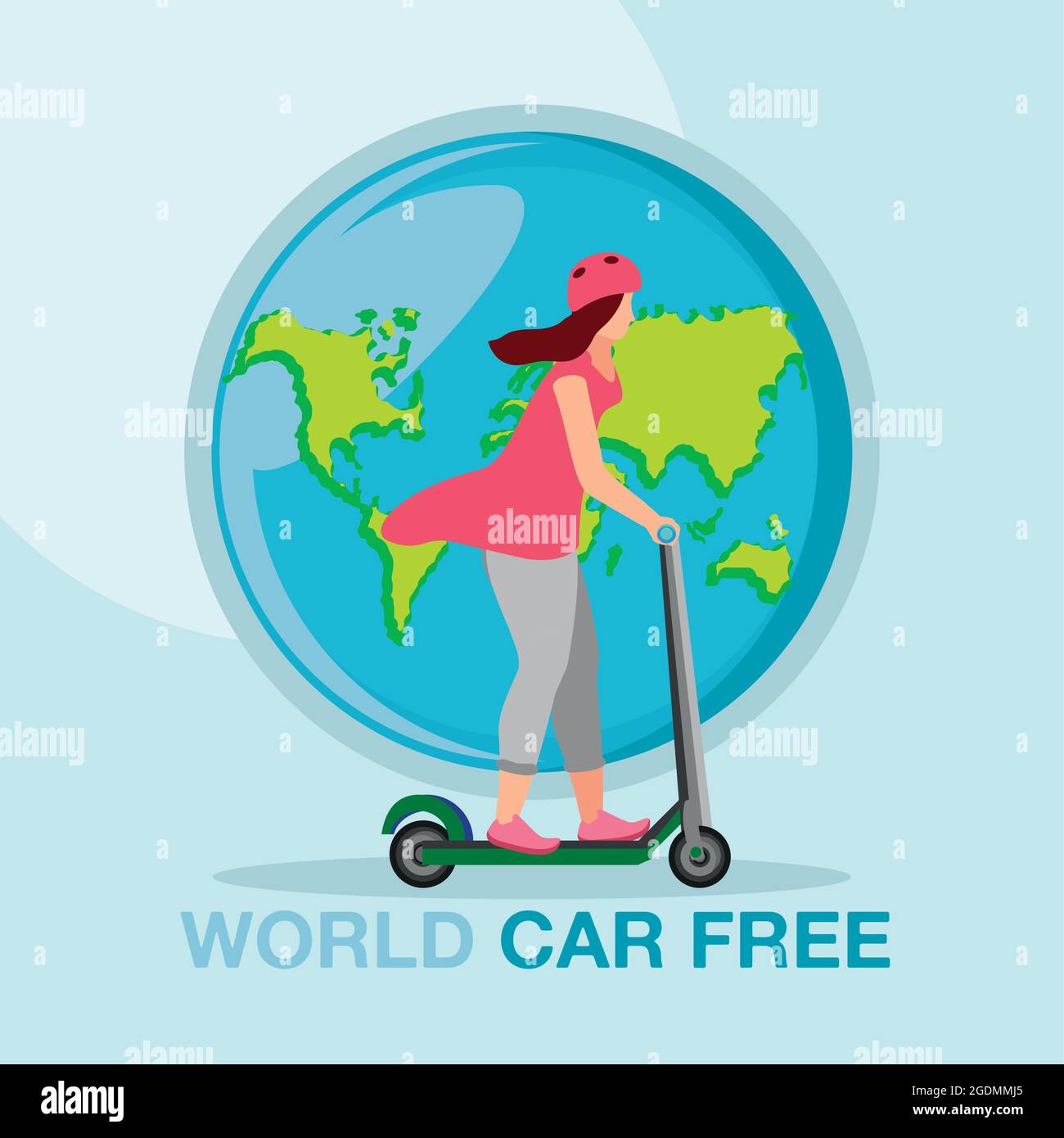 world car free day poster Stock Vector Image & Art - Alamy