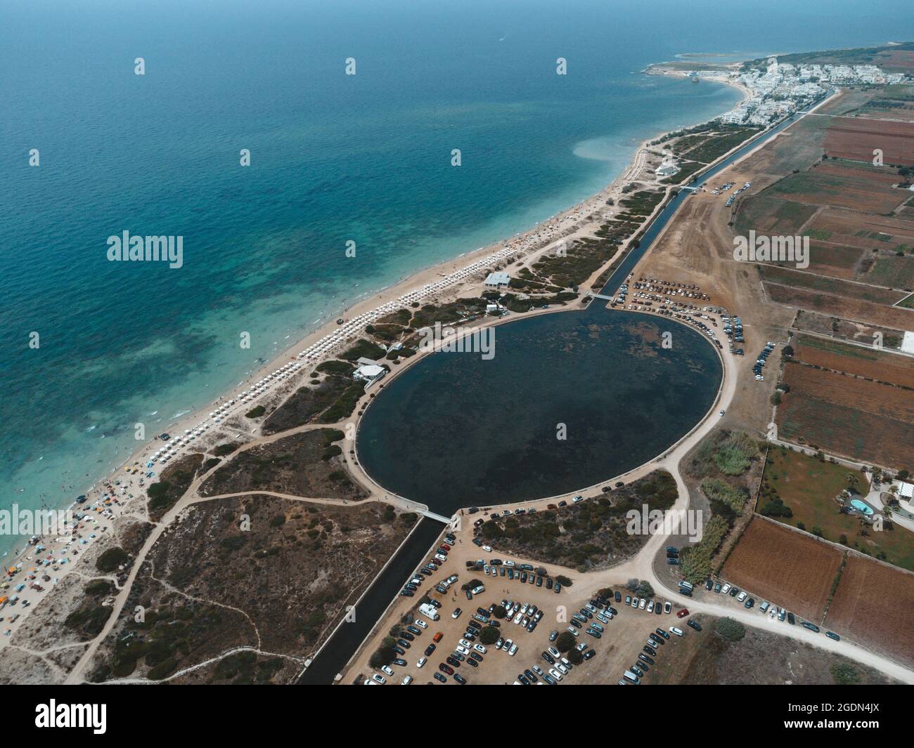 a fantastic beach in puglia: maldive del salento Stock Photo