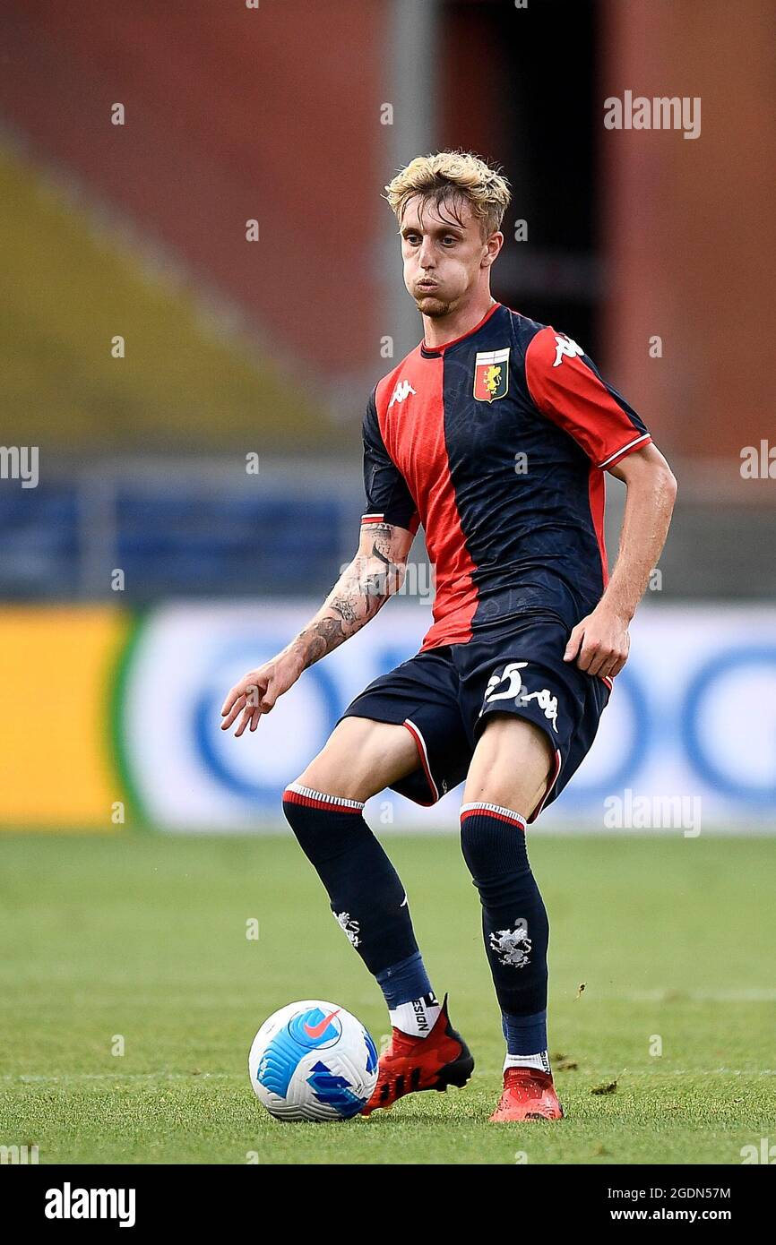 Genoa, Italy. 13 August 2021. Nicolo Rovella of Genoa CFC in