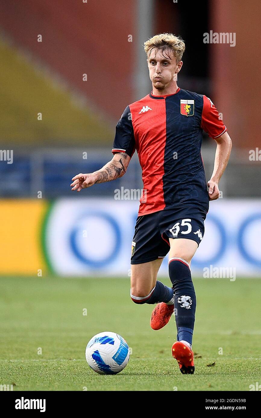 Genoa, Italy. 13 August 2021. Nicolo Rovella of Genoa CFC in