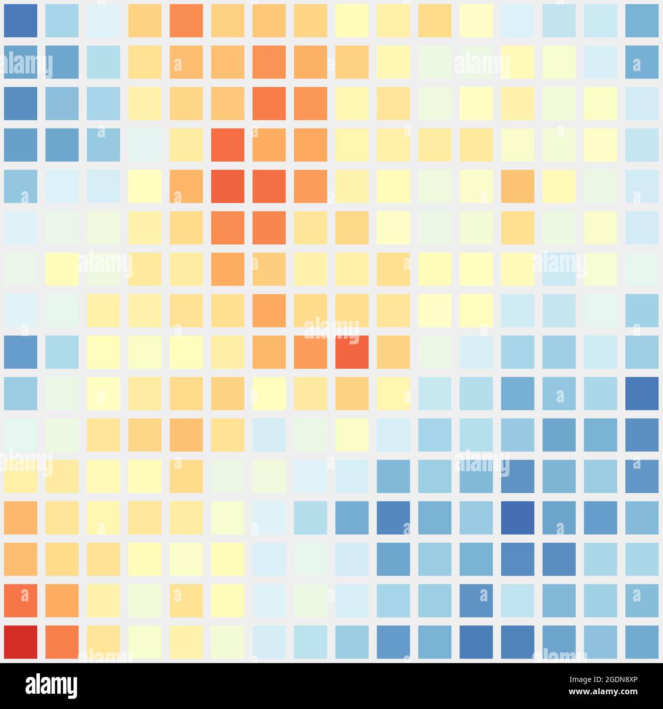 Abstract Geometrical color pixel generative art illustration Stock ...