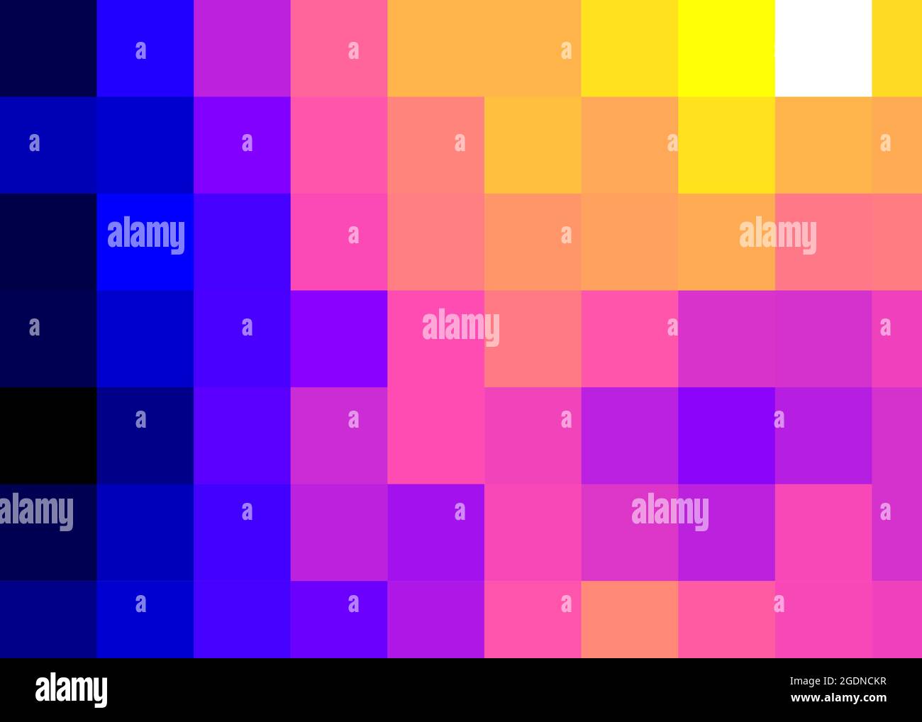 Abstract Geometrical color pixel generative art illustration Stock ...