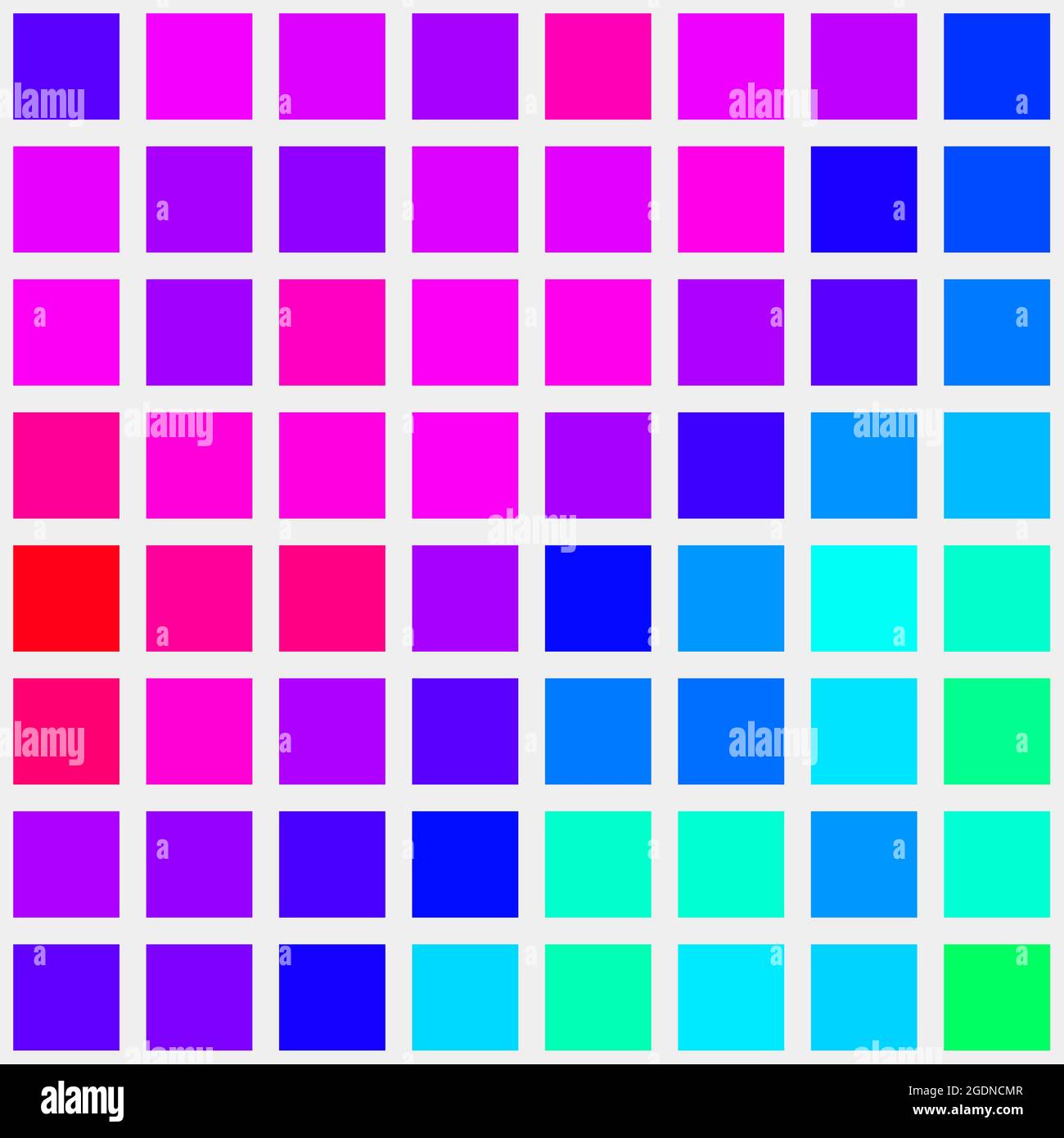 Abstract Geometrical color pixel generative art illustration Stock ...