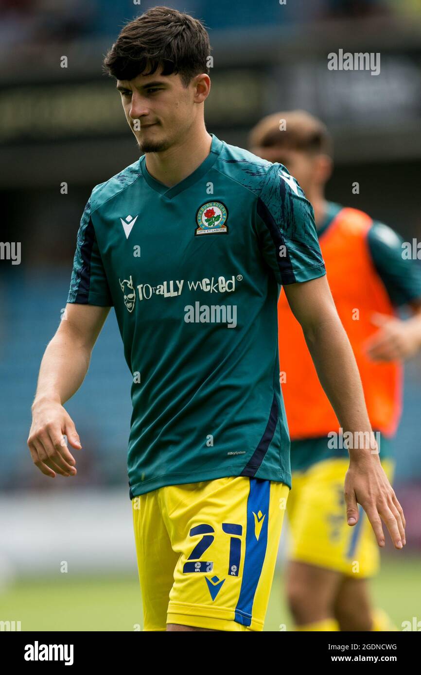 John Buckley #21 of Blackburn Rovers Under pressure fromAndy Rinomhota #35  of Cardiff City during the Sky Bet Championship match Cardiff City vs  Blackburn Rovers at Cardiff City Stadium, Cardiff, United Kingdom