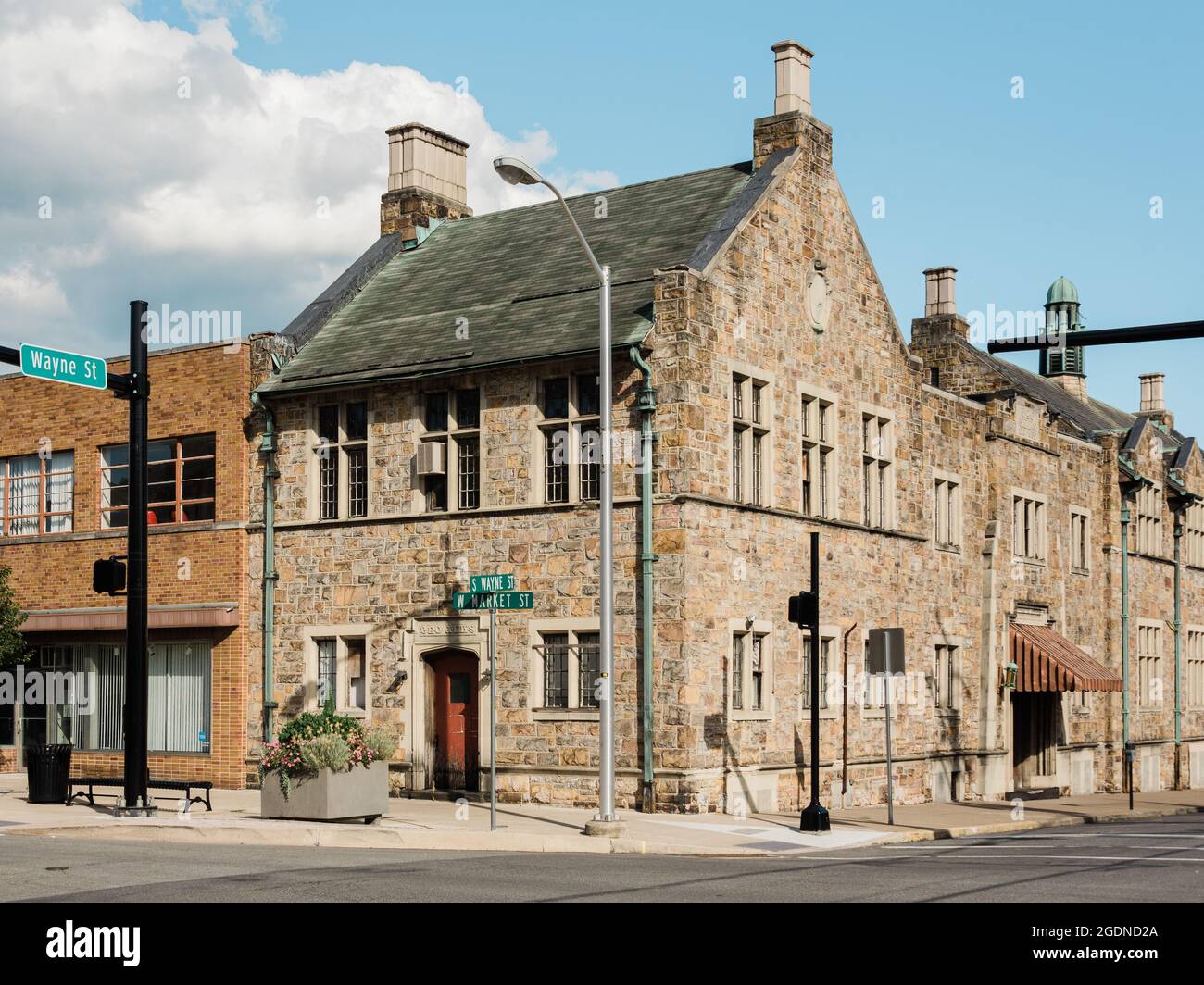 Historic architecture in downtown Lewistown, Pennsylvania Stock Photo
