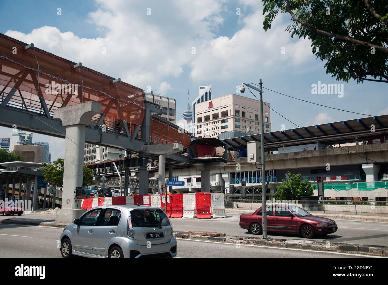 August 22, 2017. Kuala Lumpur, Malaysia. Cars on the streets in 