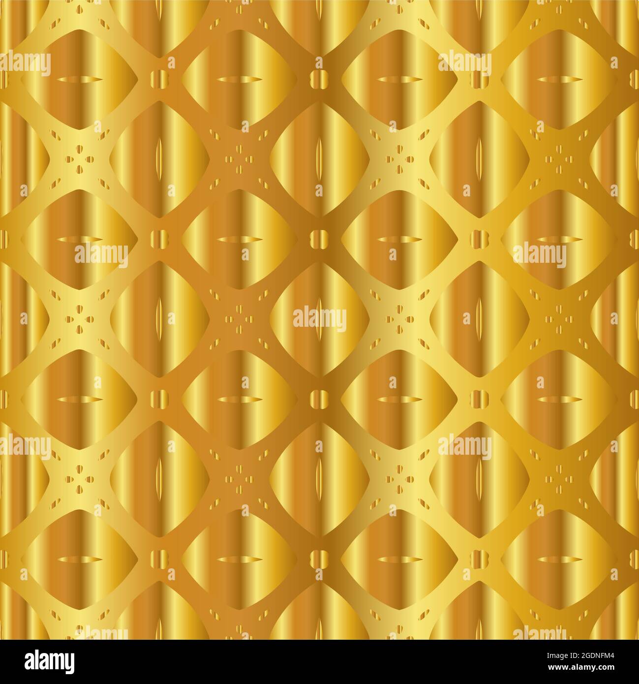 Geometric vector pattern with yellow and white gradient. gold ornament ...