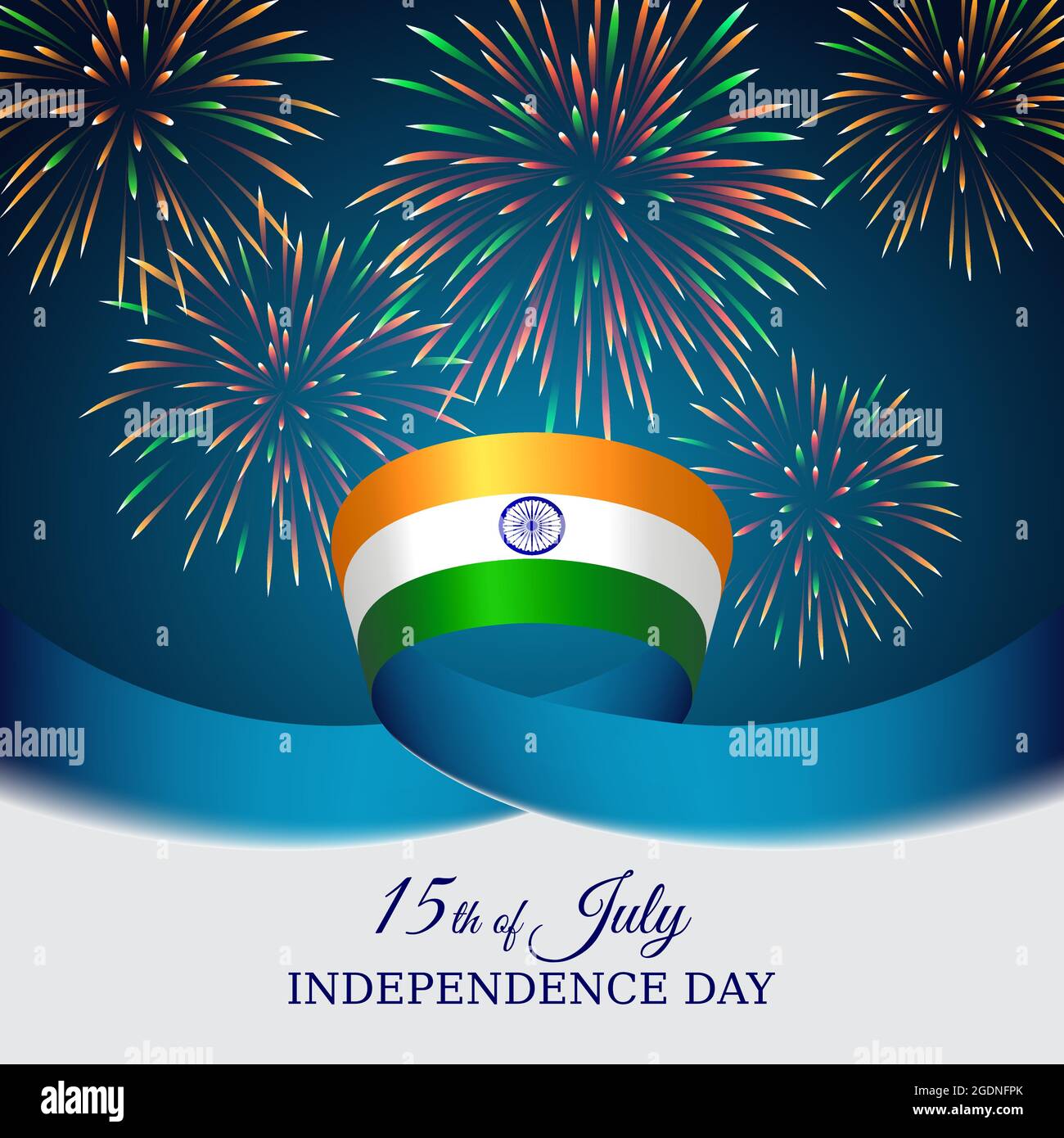 August 15, india independence day, vector template with indian flag and