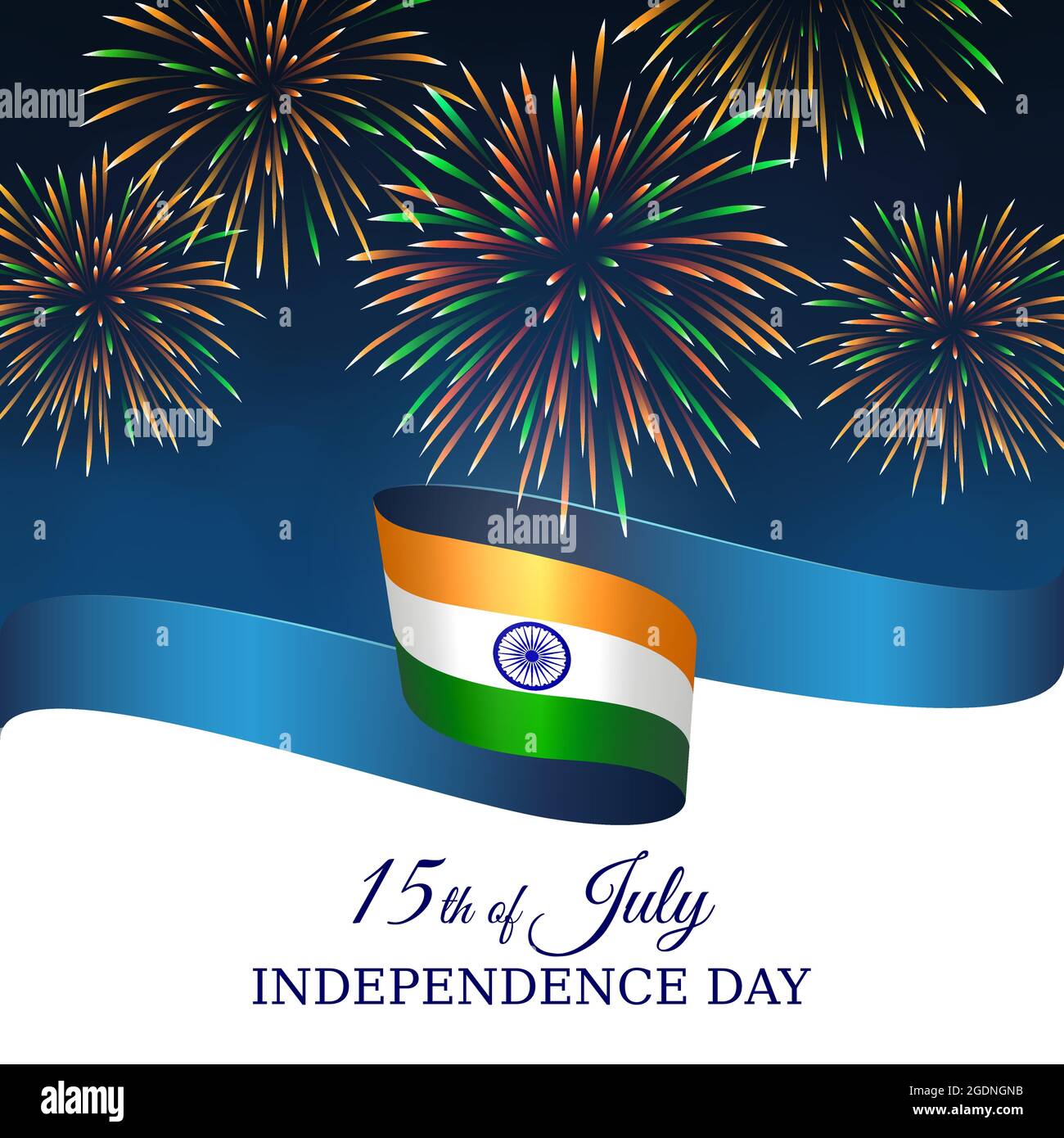 August 15, india independence day, vector template with indian flag and