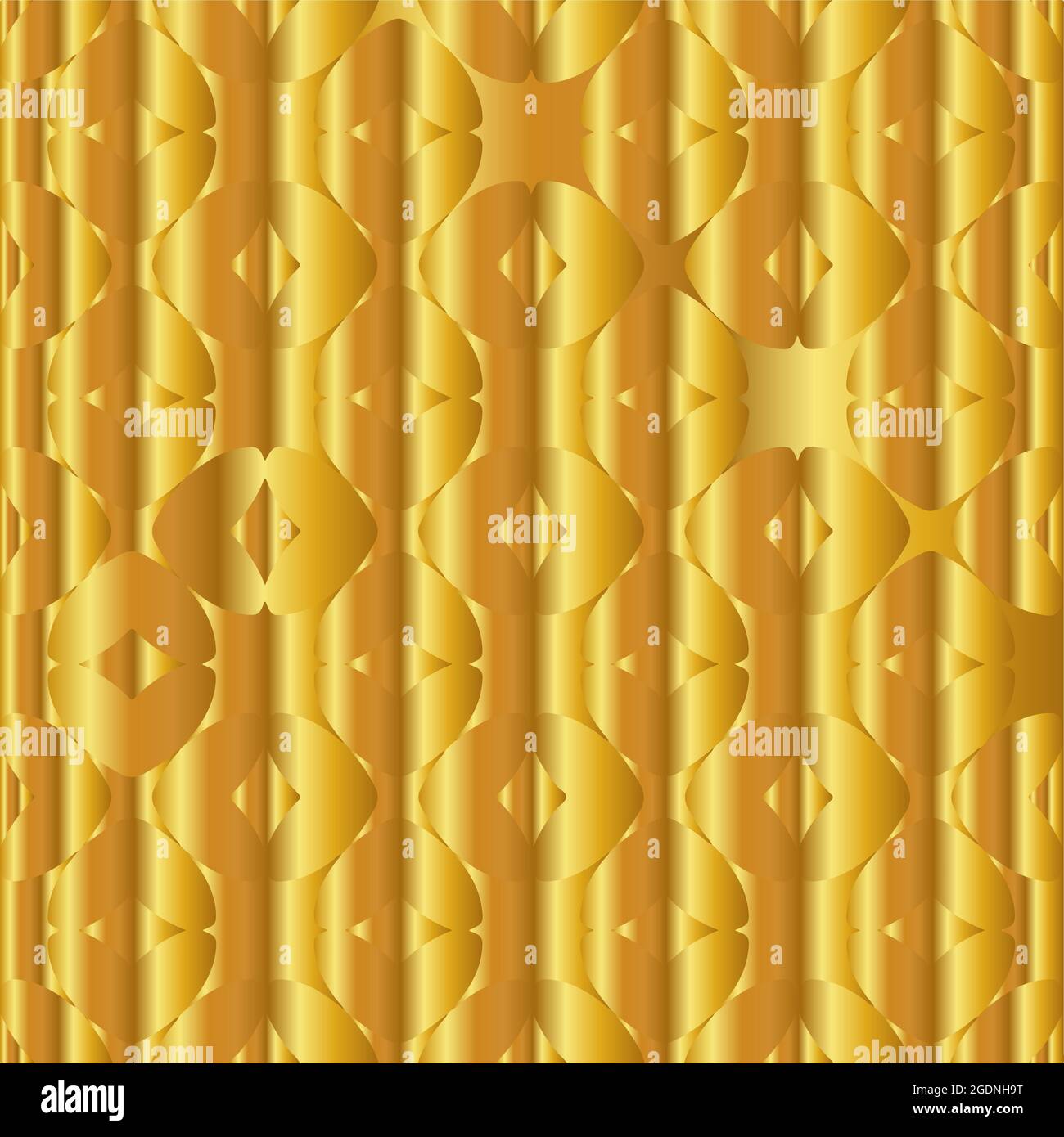 Geometric vector pattern with yellow and white gradient. gold ornament ...