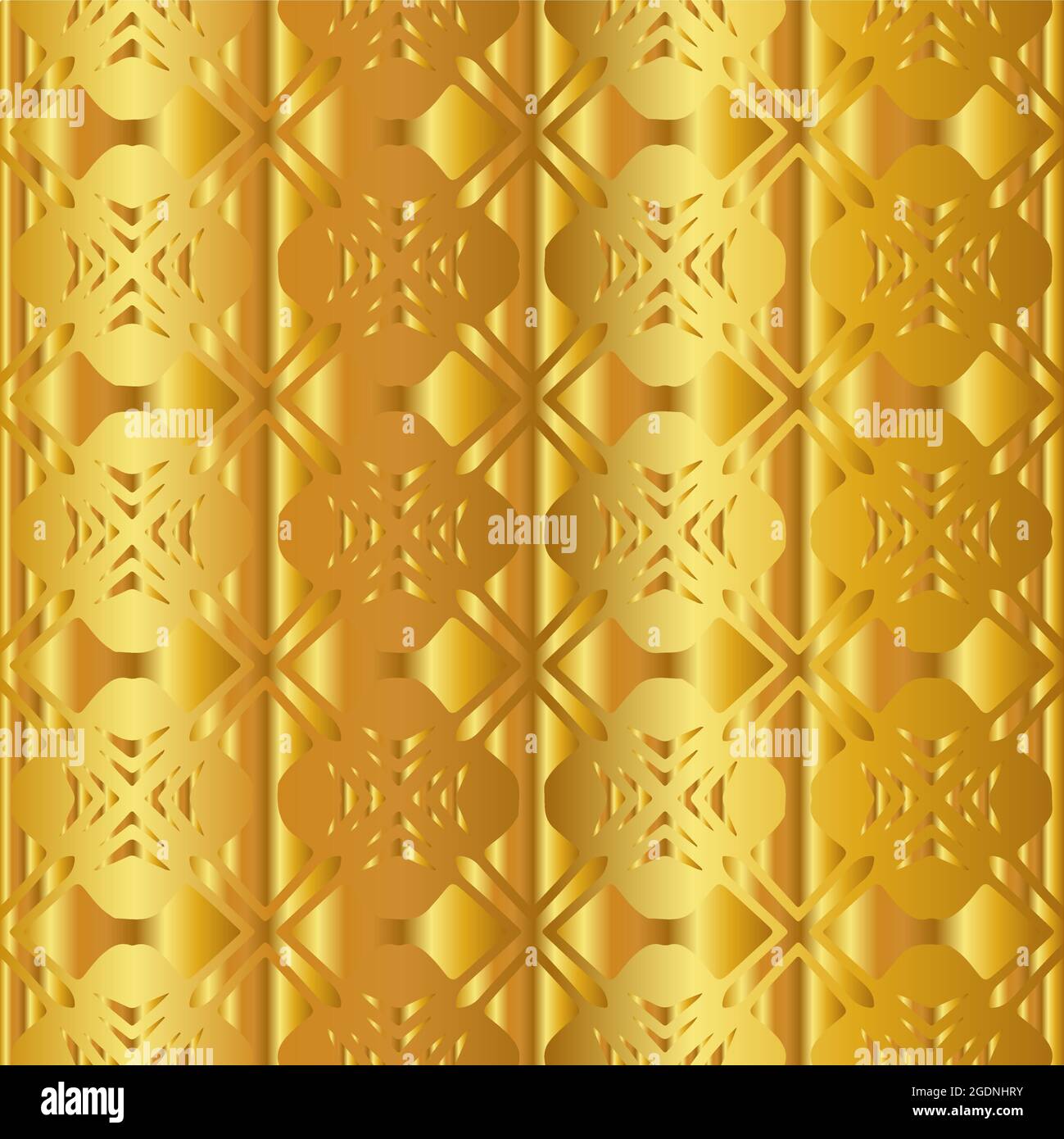 Geometric vector pattern with yellow and white gradient. gold ornament ...