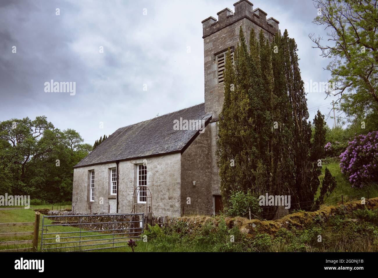 The South Knapdale Parish Church by Achahoish Stock Photo