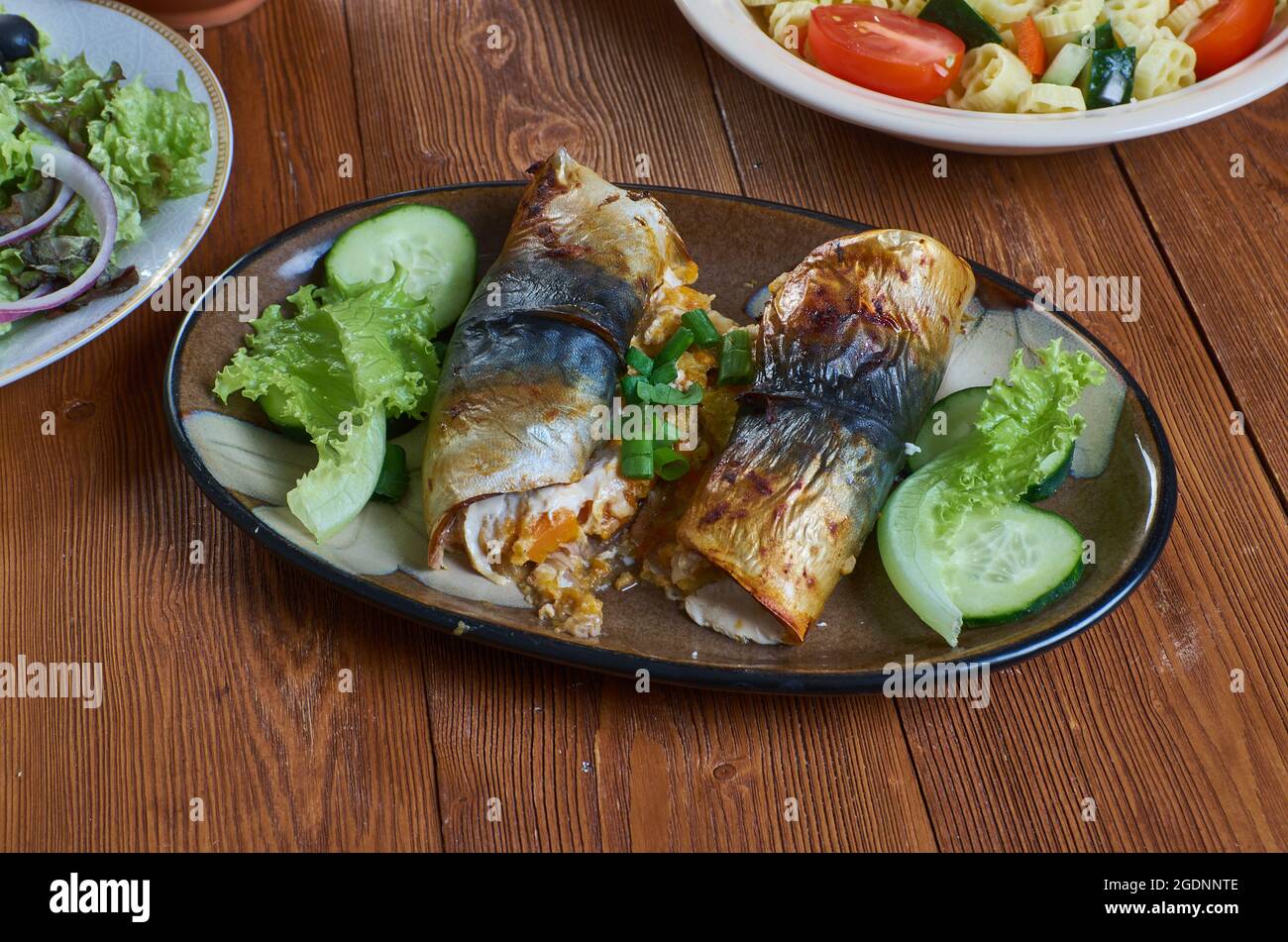 Nigerian Fish Rolls, African mackerel roll Stock Photo Alamy