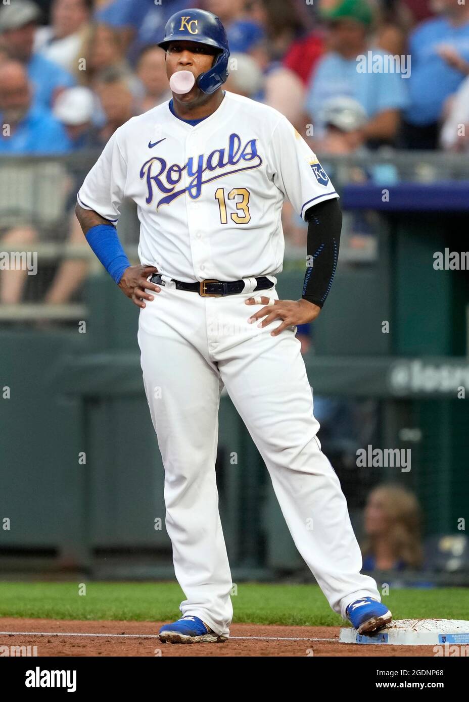 Kansas City, MO, USA. 13th Aug, 2021. Kansas City Royals relief pitcher  Domingo Tapia (31) delivers a pitch in relief at Kauffman Stadium in Kansas  City, MO. Cardinals defeated the Royals 6-0.