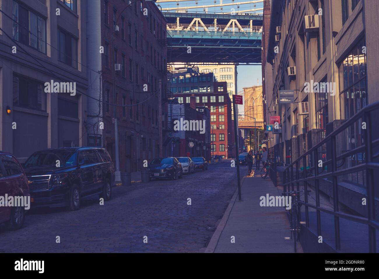 Streets of Dumbo New York Stock Photo