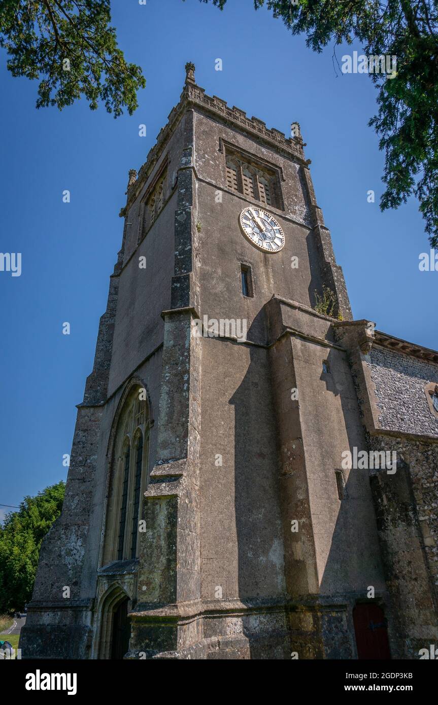 The Parish Church of St Mary's at Collingbourne Kingston, Wiltshire, UK Stock Photo