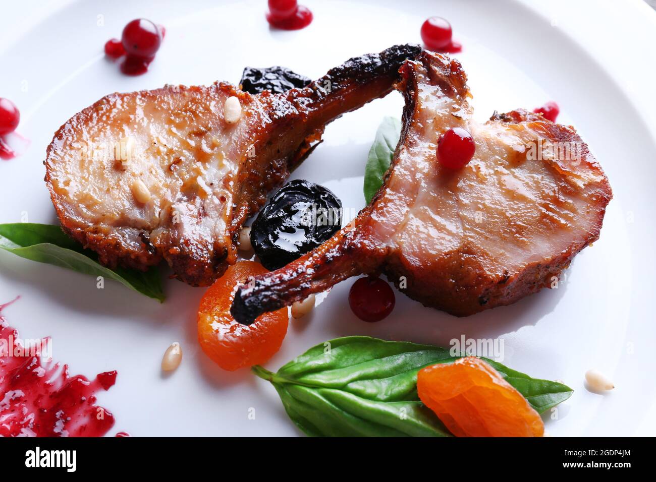 Grilled Lamb steak Stock Photo - Alamy