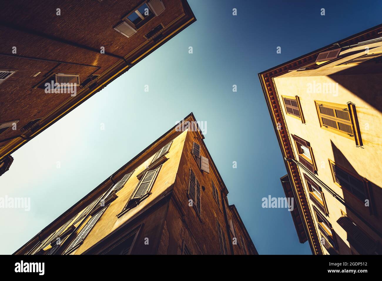 Streets of Modena Italy Stock Photo