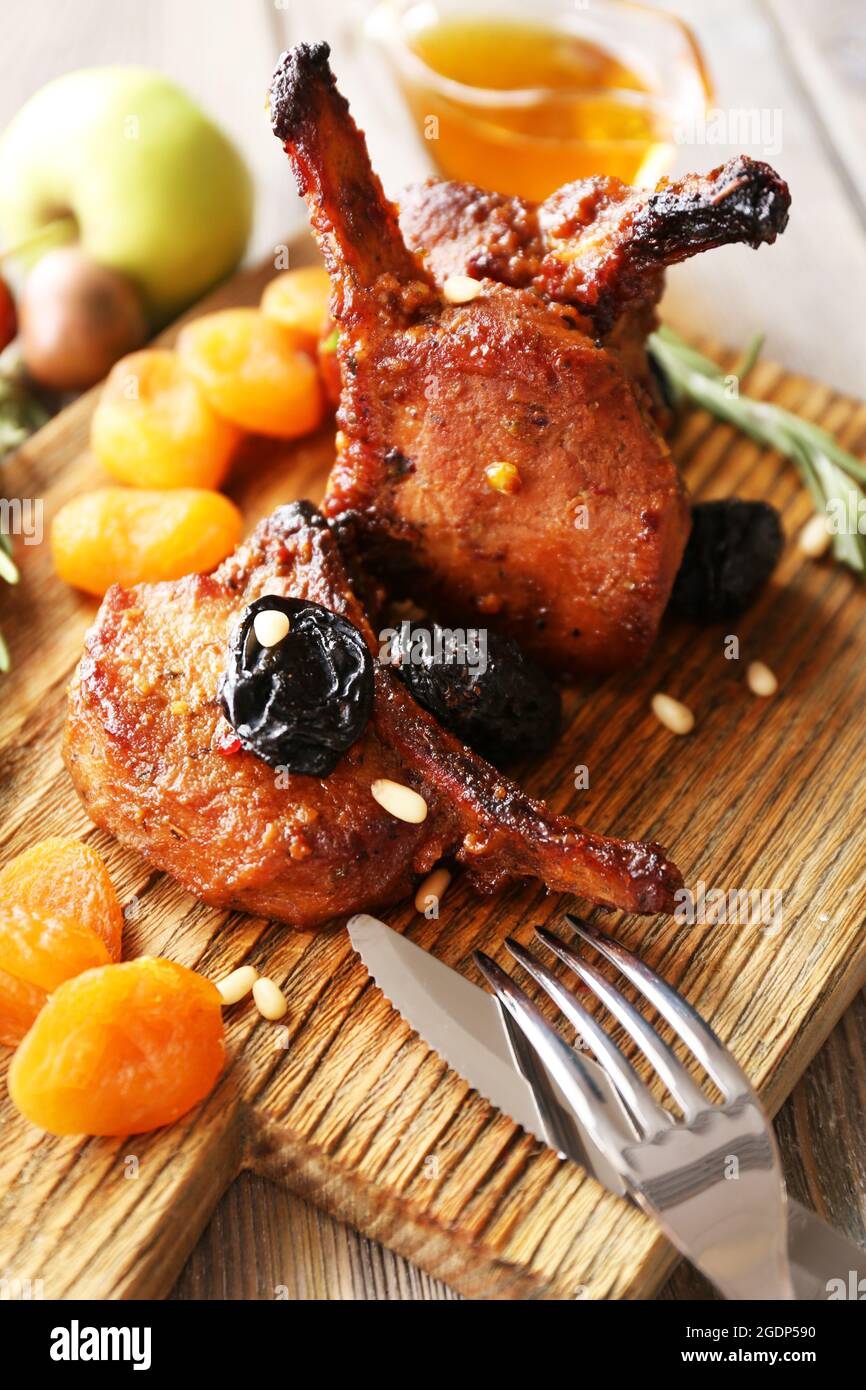 Grilled Lamb steak Stock Photo - Alamy
