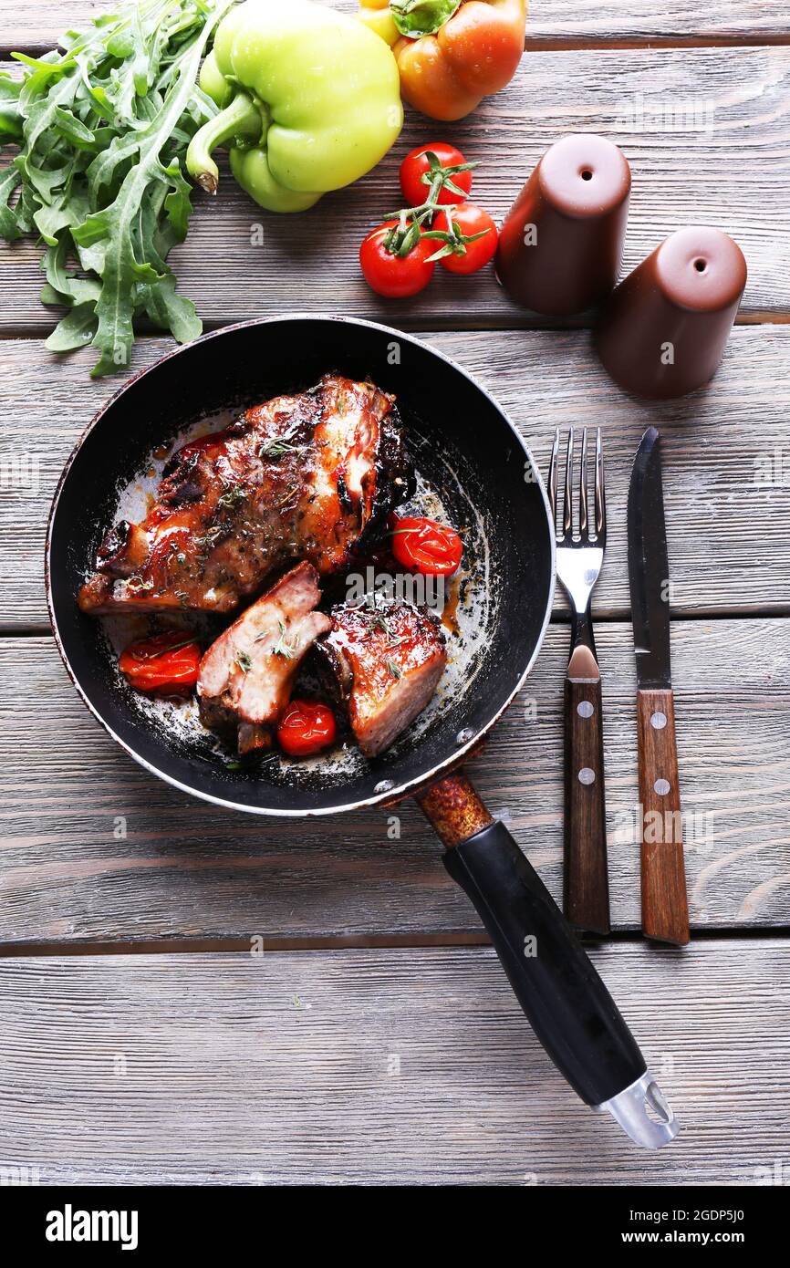 Grilled Lamb steak Stock Photo - Alamy